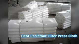 Pano prensa-filtro resistente ao calor para processamento químico