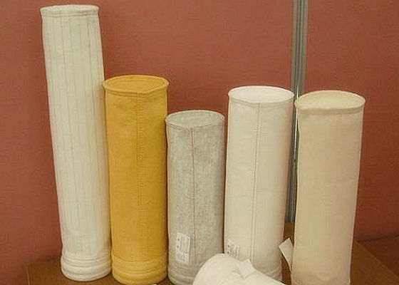Saco de filtro Nomex com alta relação ar-pano, resistência à abrasão e resistente a altas temperaturas para coleta de pó de forno de cimento