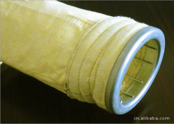 Tecido Filtrante FMS com Tela de Fio de Fibra de Vidro e Composição de Fibra Nomex para Resistência Mecânica e Filtragem Aprimoradas