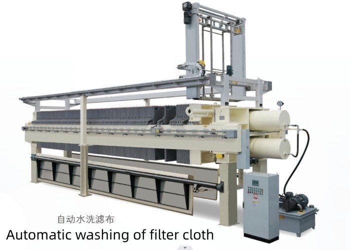 Pressão automática de filtro de tecido de filtro de filtro economiza mão-de-obra, recursos hídricos e tempo de lavagem de tecido de filtro