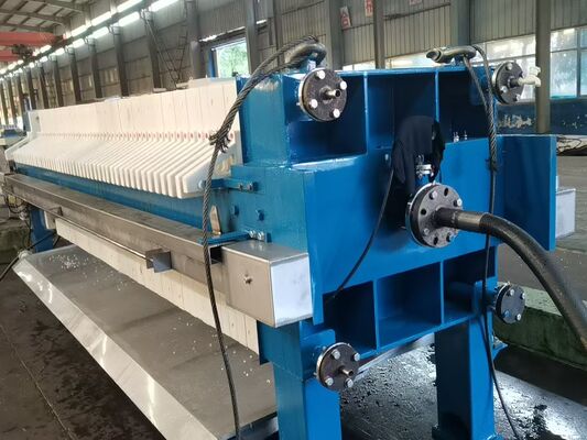 Pressão de filtragem para desaguamento de lama Área de filtragem 80M2