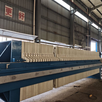 Filtro Prensa Proporcionando Separação Sólido-Líquido para Indústrias de Impressão, Tingimento, Abate e Processamento de Alimentos com Grande Área de Filtro de 280m²